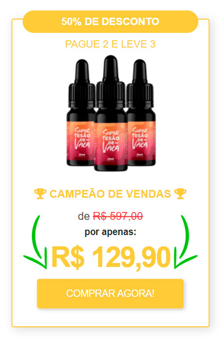 Comprar Kit com 3 Frascos do Super Tesão de Vaca